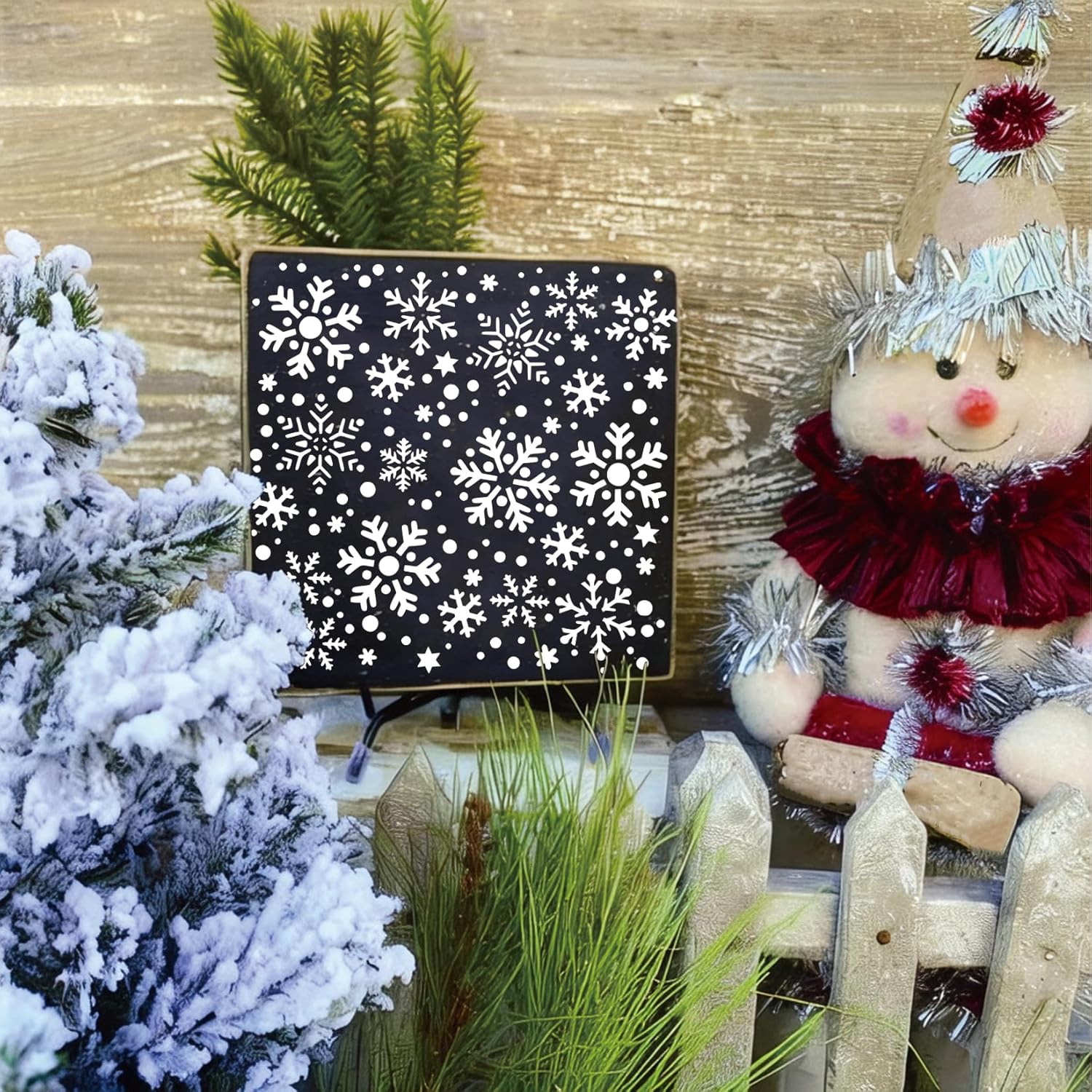 🎄CHRISTMAS ON SALE🔥Christmas Stencils for Window Reusable