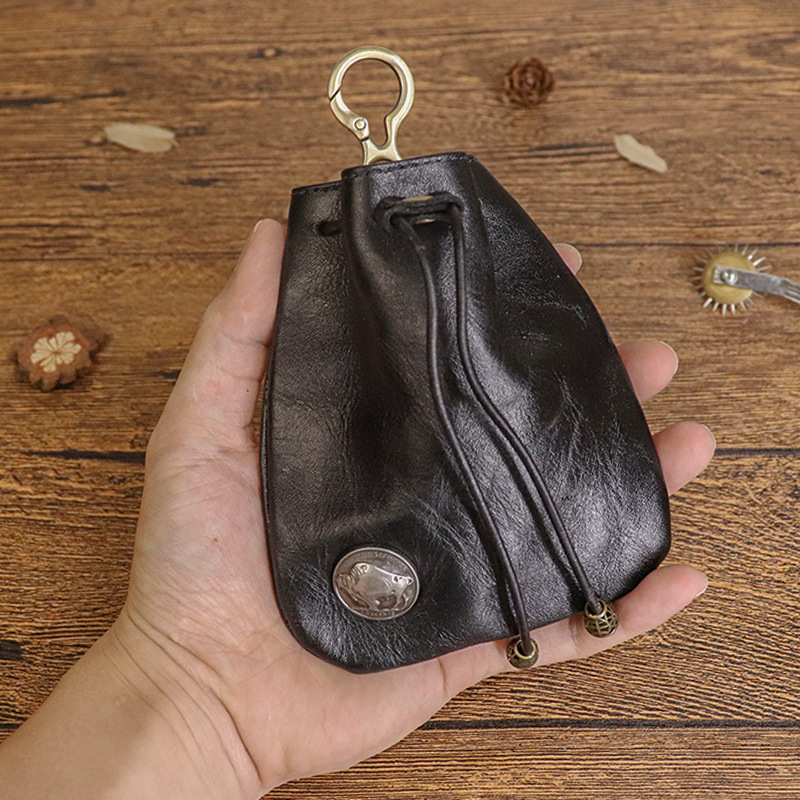 🔥On Sale🔥Viking-Inspired Handmade Leather Coin Purse🐂👛