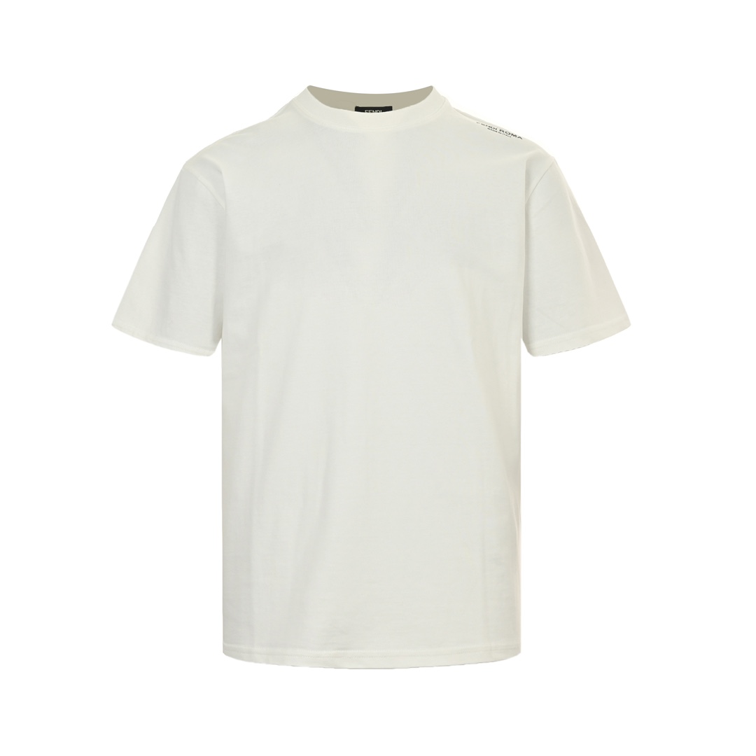 Fendi 24ss shoulder letter print short sleeves