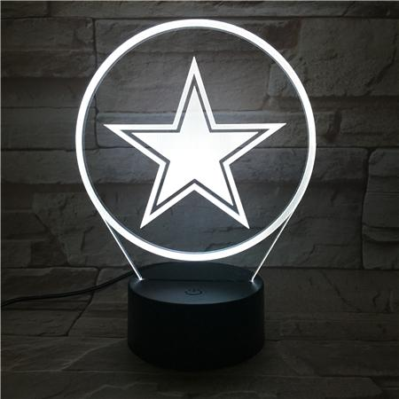 DALLAS COWBOYS 3D LED LIGHT LAMP