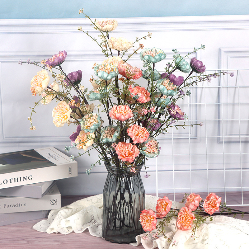 4 Pcs Light Luxury High-End Artificial Silk Azalea