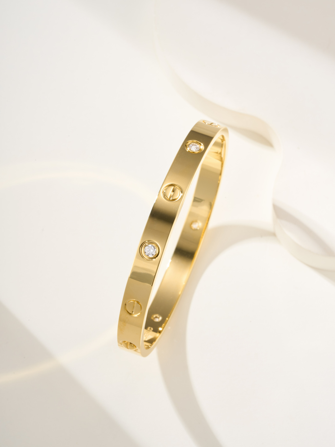 Cartier 2025 6.1mm Medium Four Diamond Bracelet