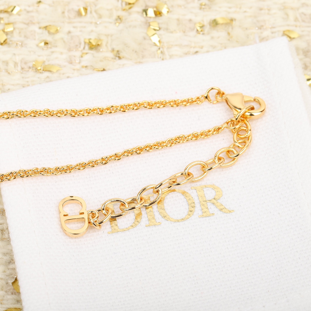 Dior Bow Heart Necklace