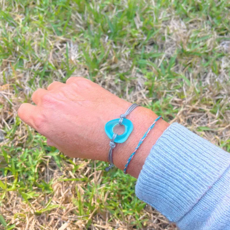 Sea Glass Bracelet with Giftbox