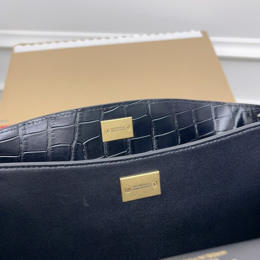 Balenciaga RODEO Crocodile Pattern Small Handbag