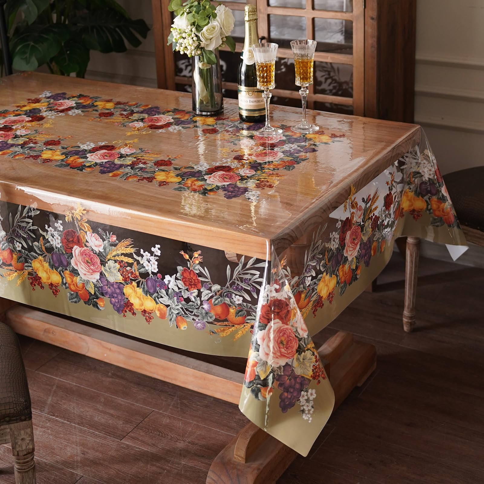 🔥ON SALE ALERT!🔥Clear Table Cover Protector Oil Spill Proof Vinyl PVC Tablecloths