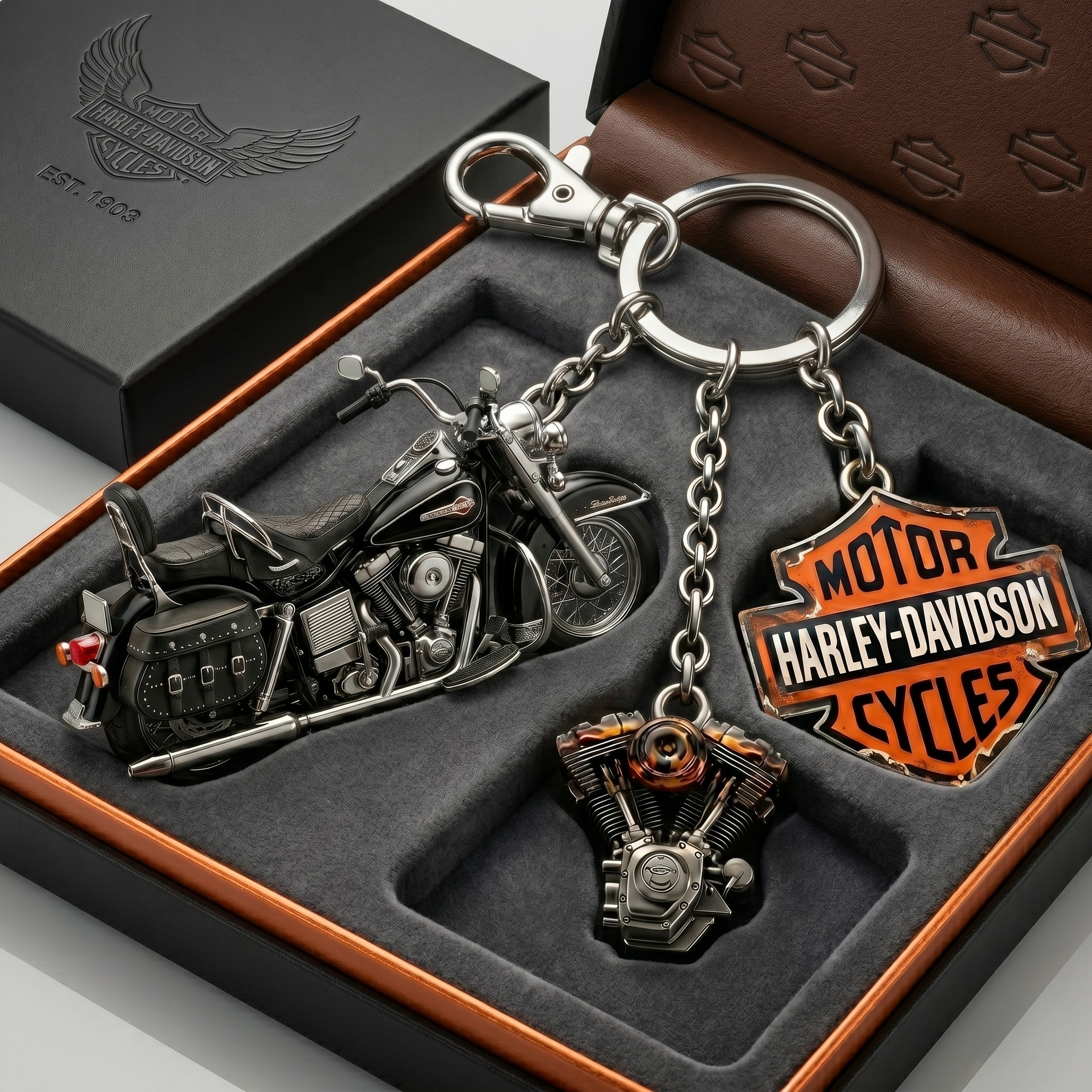 HARLEY-DAVIDSON 123rd Anniversary Limited Edition Keychain