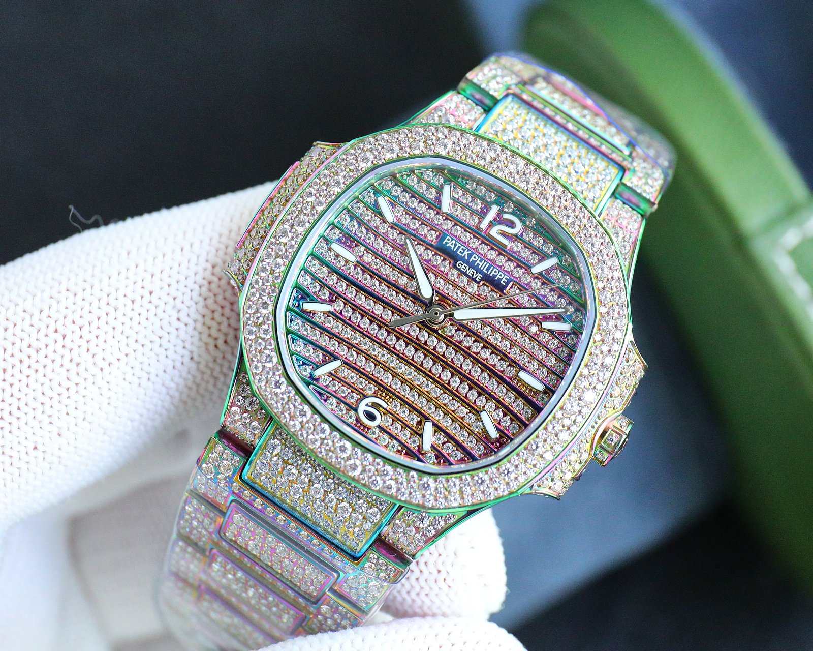 Patek Philippe 7118 Women's Nautilus Full Diamond Limited Edition