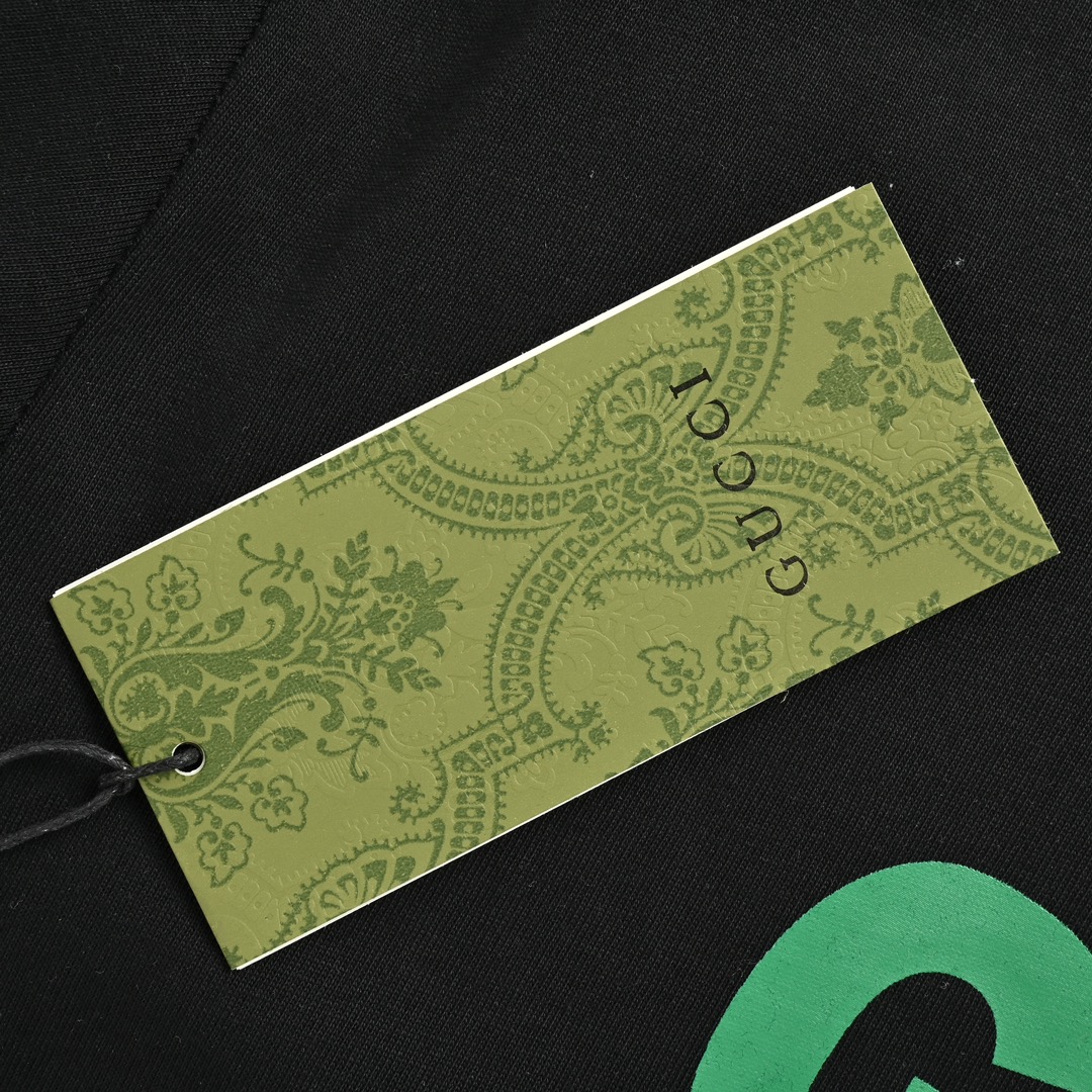 Gucci monogram patch bear embroidered short sleeves