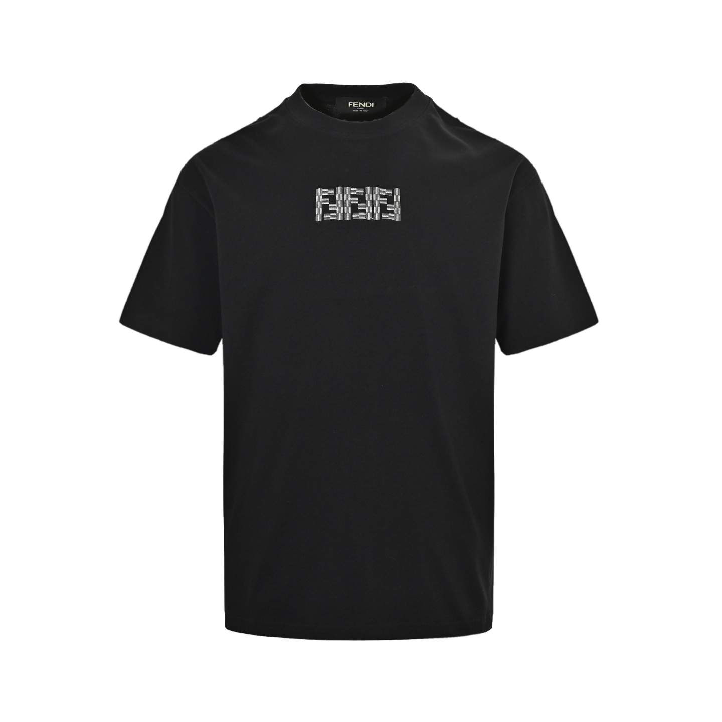 Fendi 25ss FF embroidered logo short sleeve