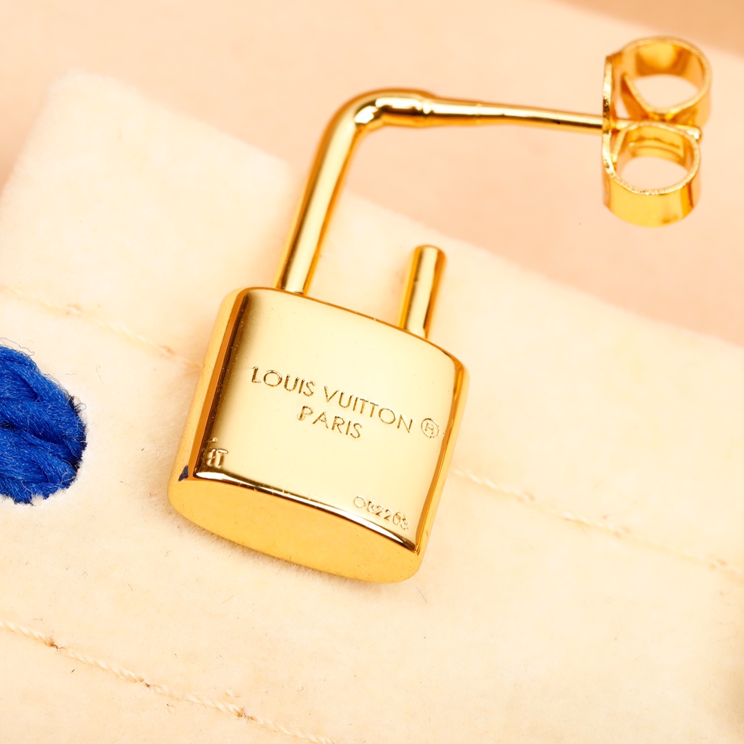 Louis Vuitton Limited Edition Lock Earrings