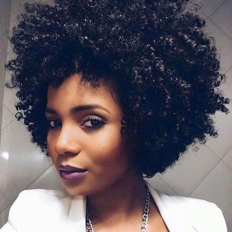 Luna Wigs 011 Short Afro Curly Wigs for Women