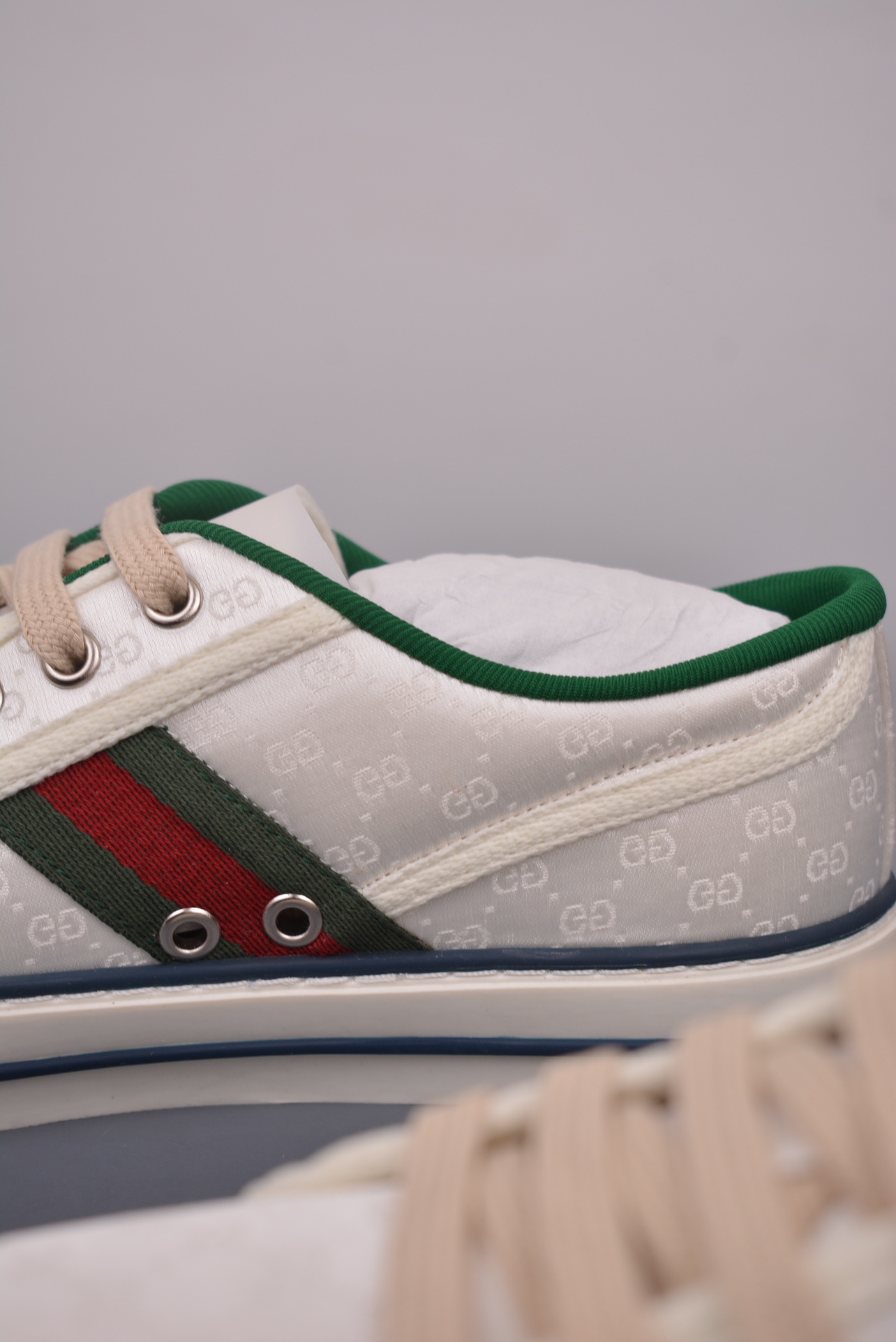 Gucci Tennis 1977 Print Sneaker White Green Red
