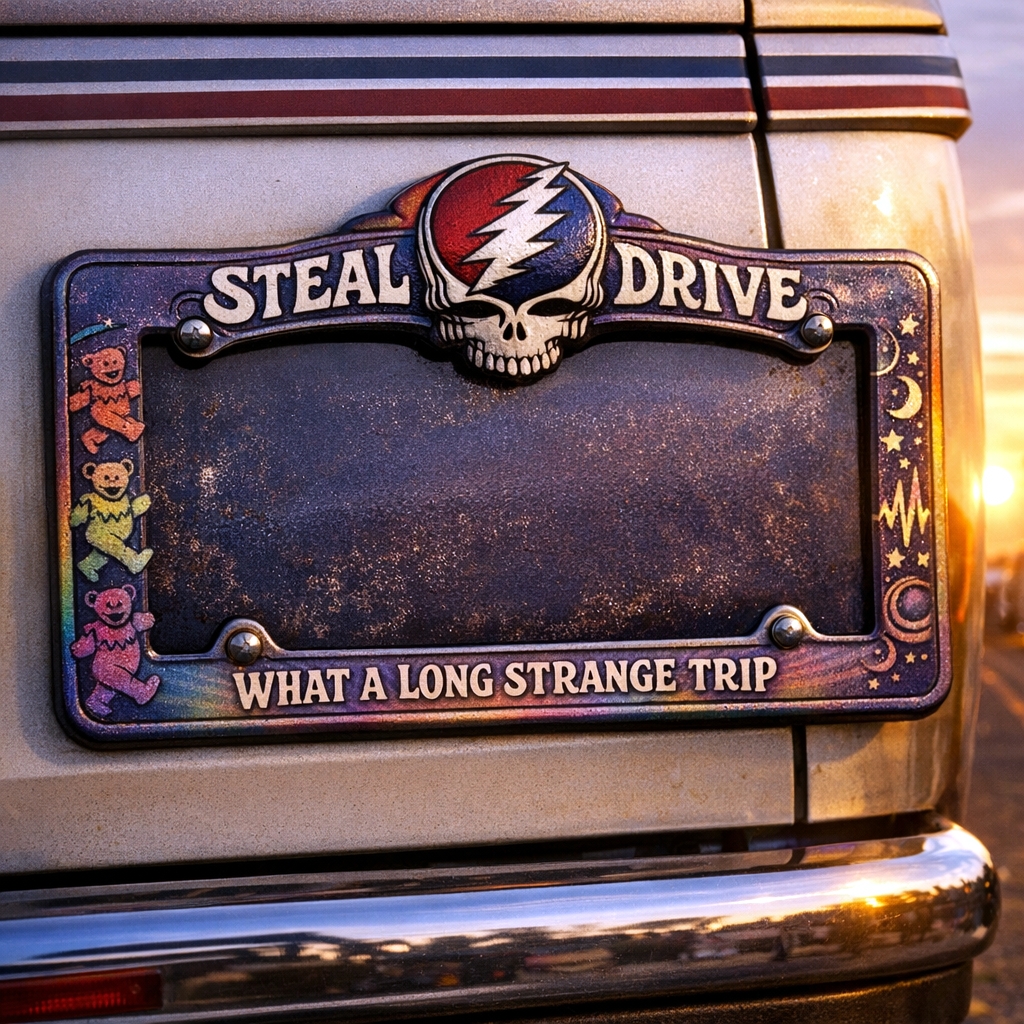 The Dead “Steal Your Drive” License Plate Frame