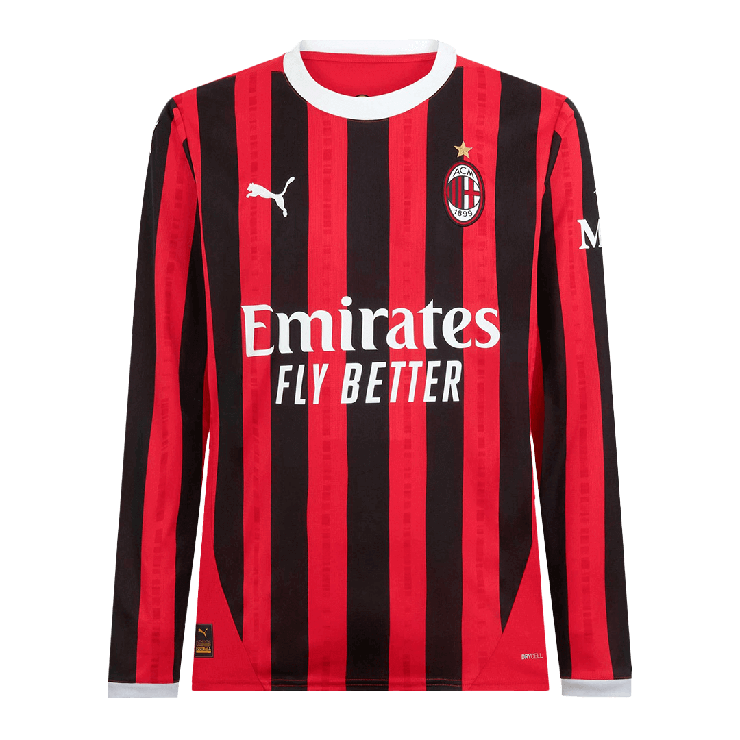 AC Milan long-sleeved home football shirt 2024/25