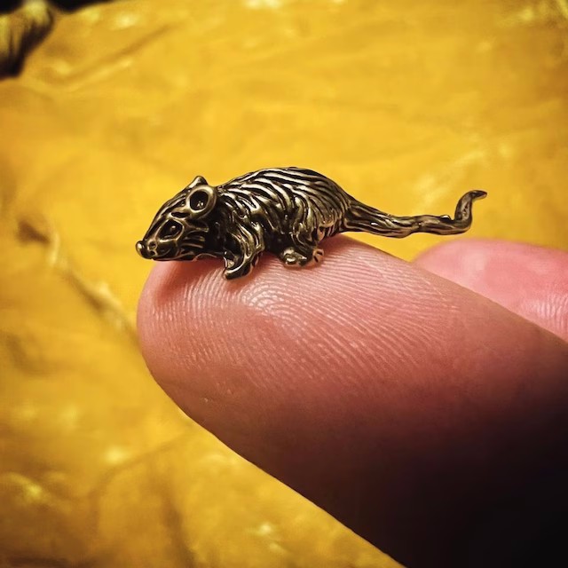 Brass Mouse To Attract More Money Purse Magic Gift