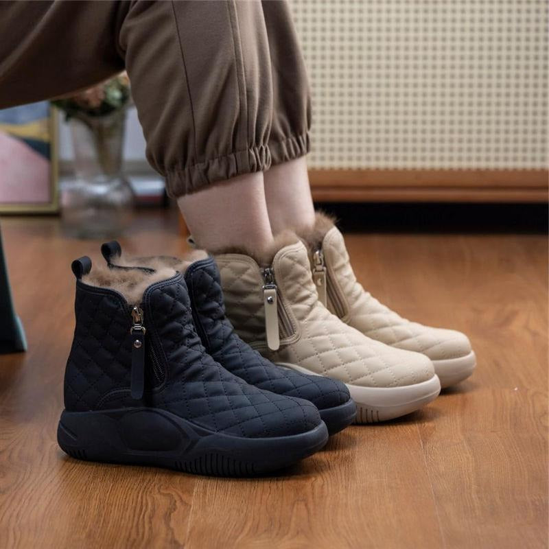 Women's High-End Warm & Comfortable Thick Soled Snow Boots Wide Width(FREE SHIPPING)