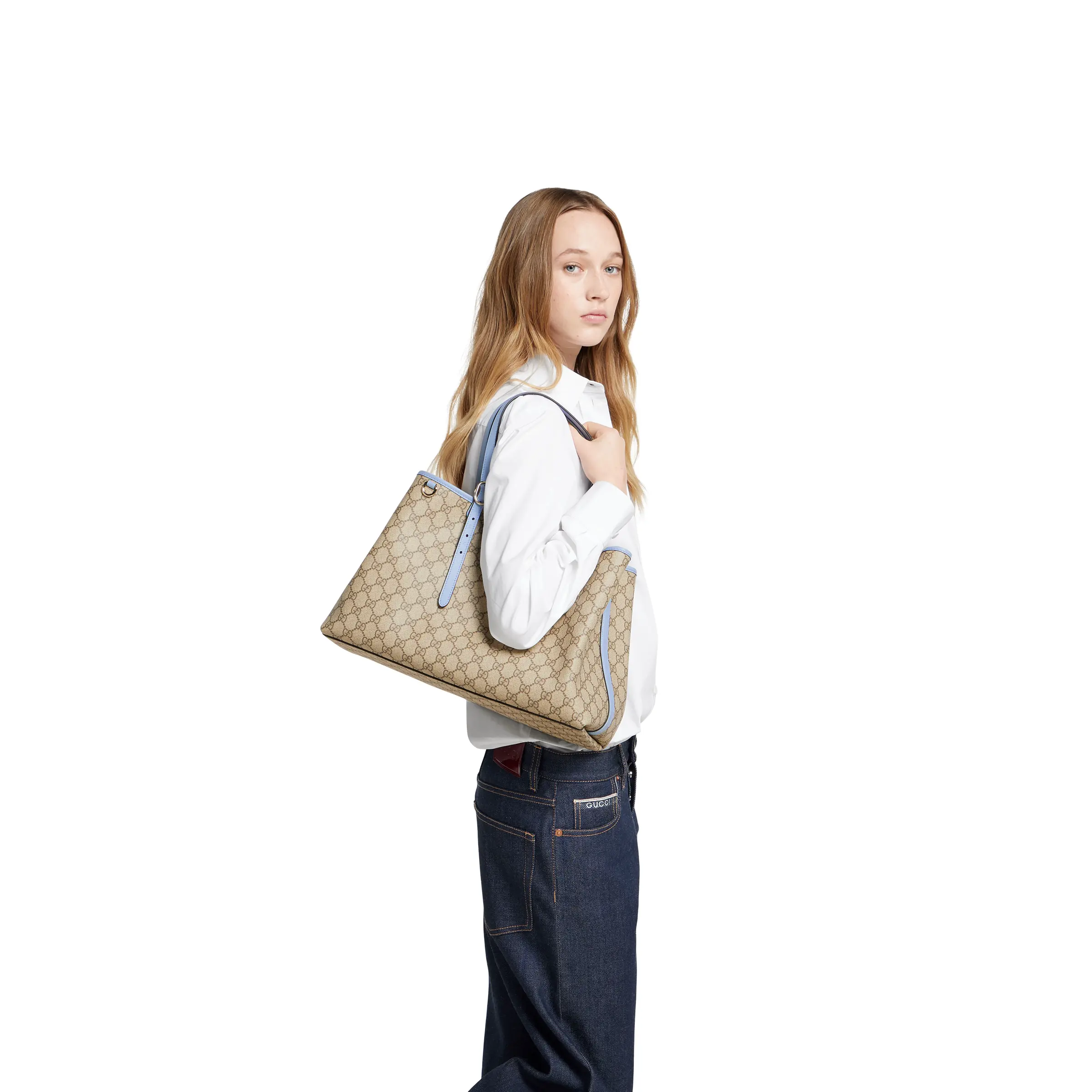 Gucci GG Emblem large tote bag 815213FAD6L9862