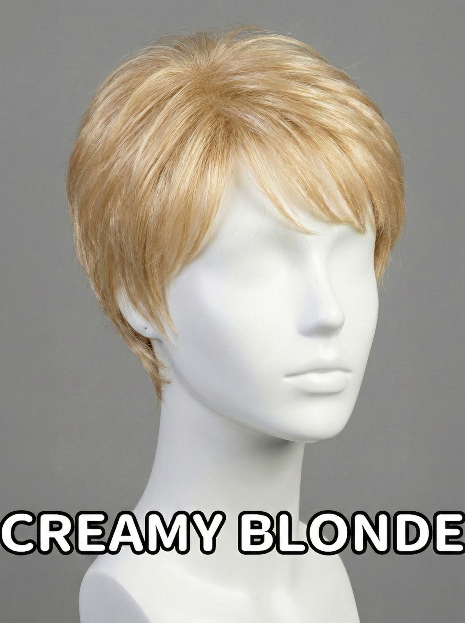 Textured Pixie Wig with Brown Highlights