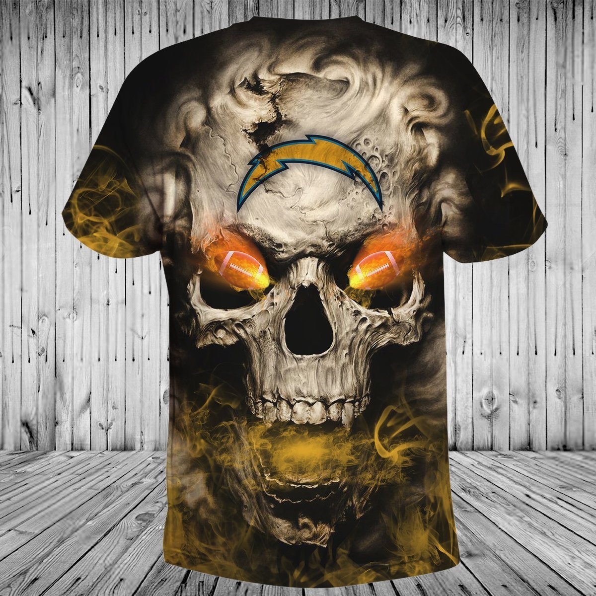 CHARGERS 3D HOODIE SKULL 06