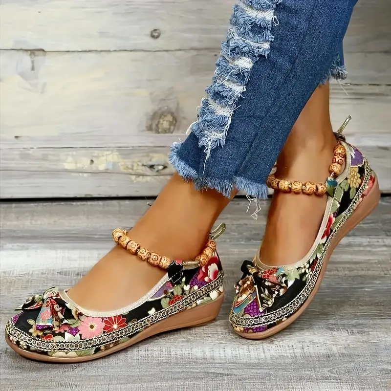 ❤️Mother's Day Sale 60% OFF❤️2024 🌹 Handmade Women's Orthopedic Beading Platform Sandals