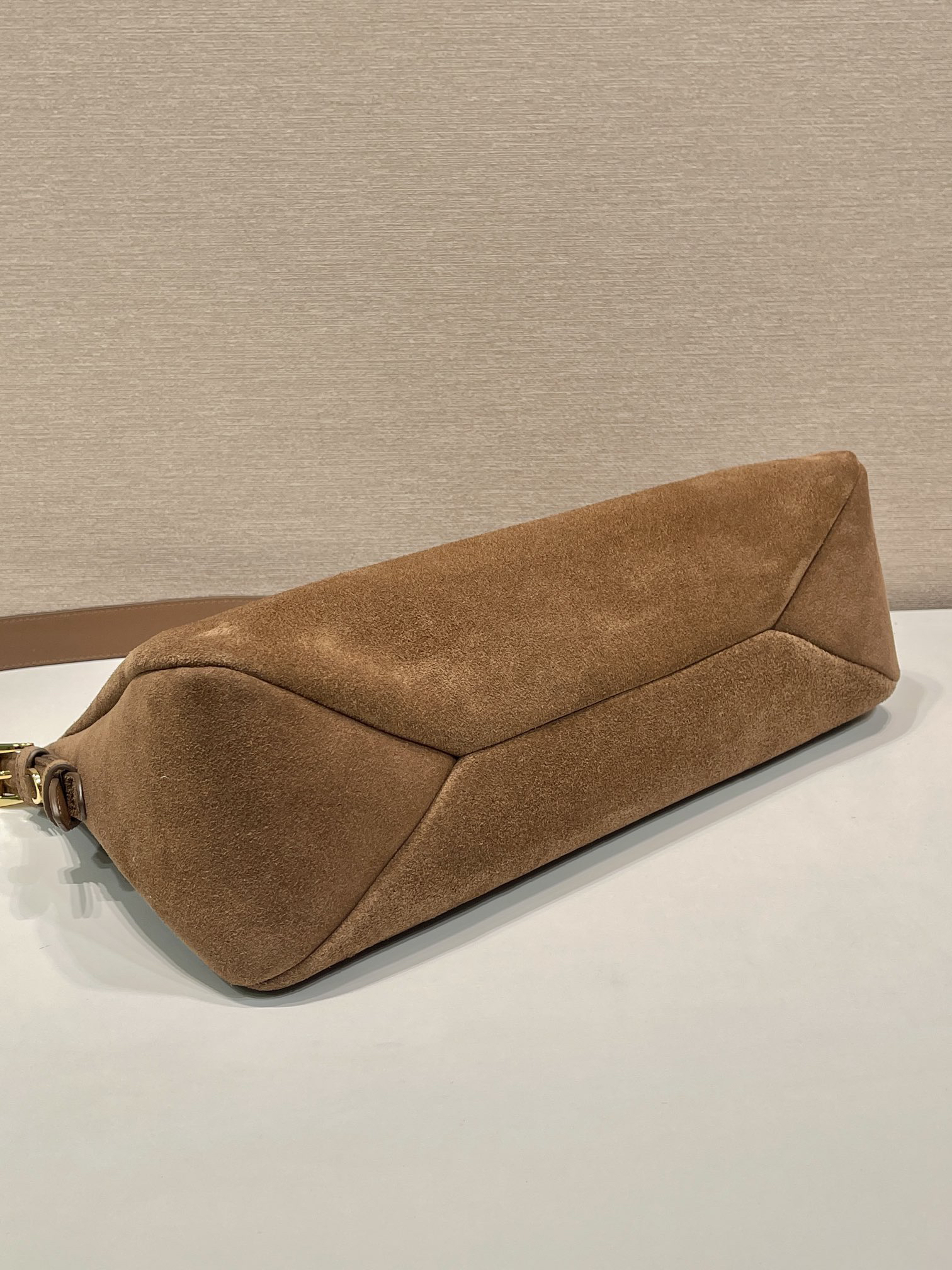 Prada Aimee Hobo Large Suede Underarm Bag 1BC228