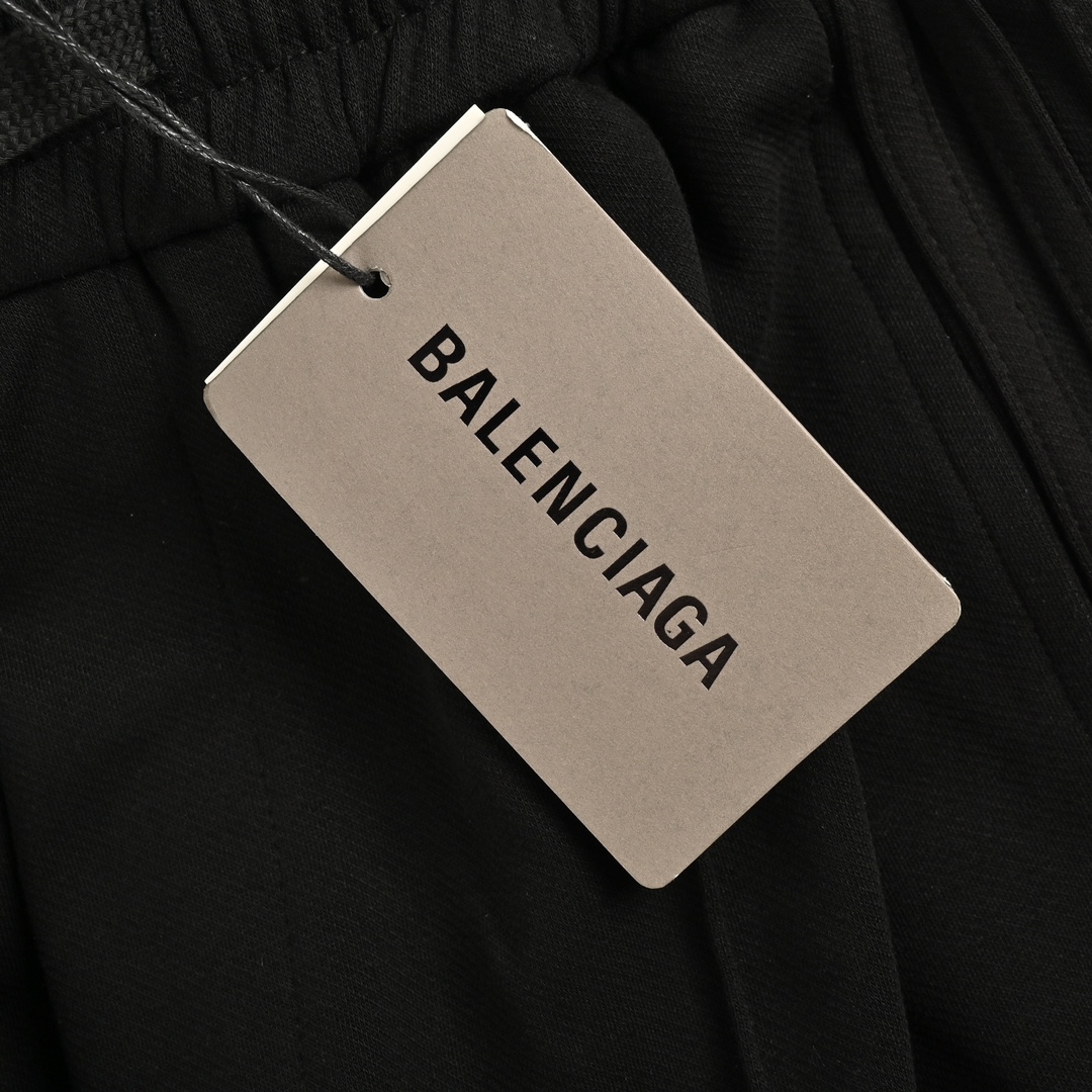 Balenciaga 24Fw Double B Embroidered Wide Leg Pants