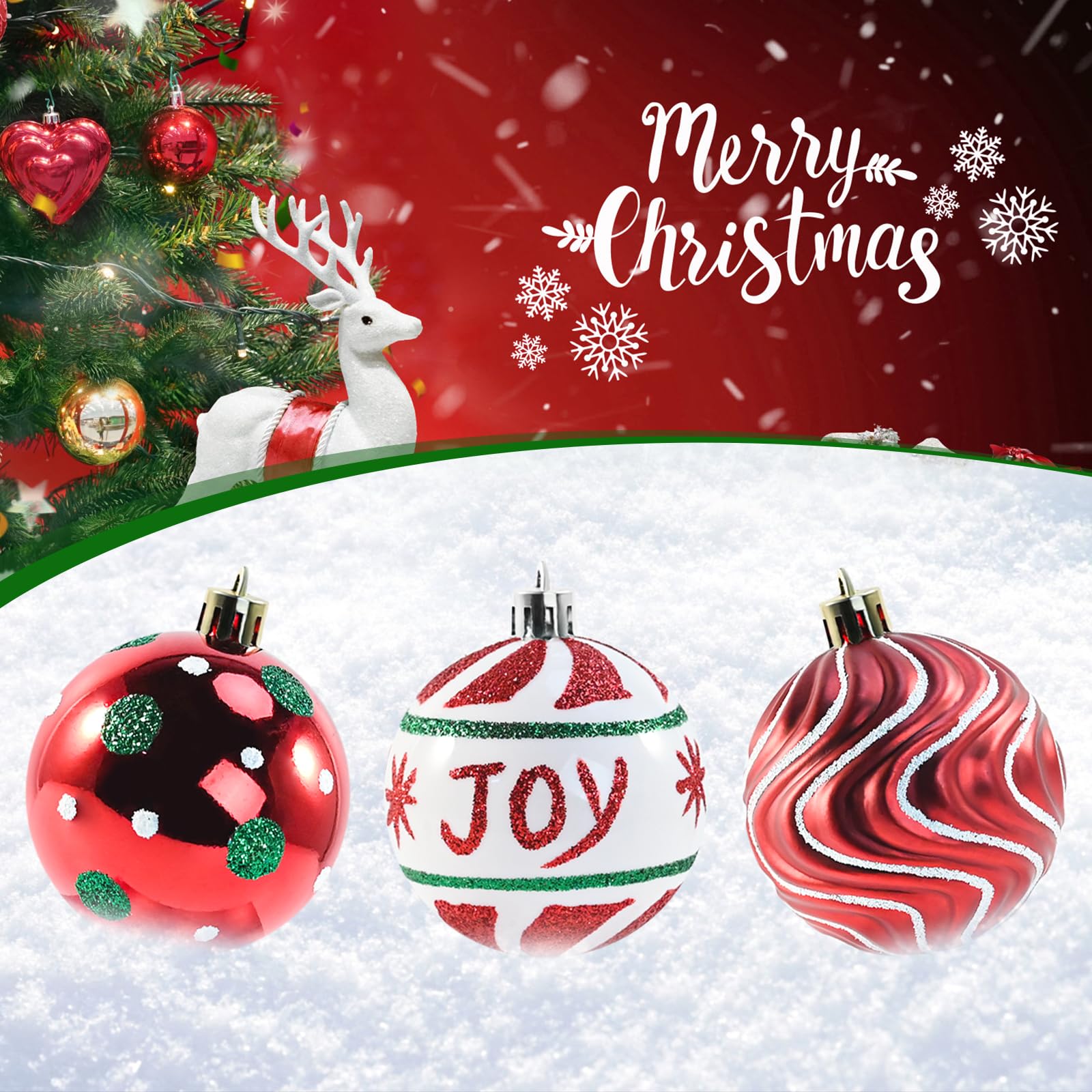 🎄🎅2024 NEW - 16 PCS Christmas Balls Ornaments🔥Buy 2 Get 10% Off & Free Shipping
