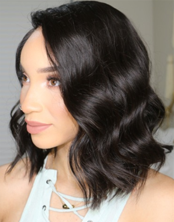 Luna Wig S023 Wavy Lace Front Synthetic Wig Shoulder Length