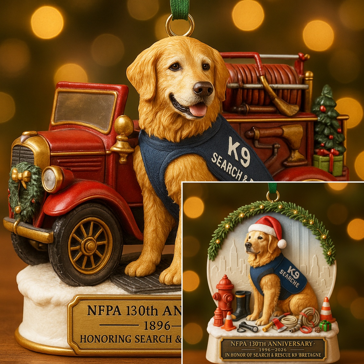 Bretagne × NFPA 130th Anniversary Christmas Pendant