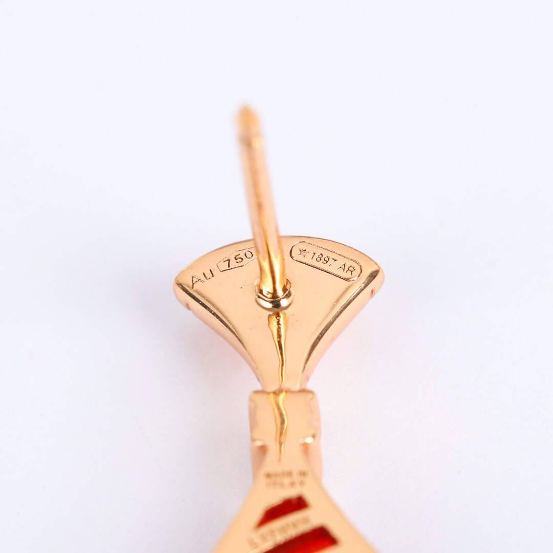 Bulgari fan-shaped earrings