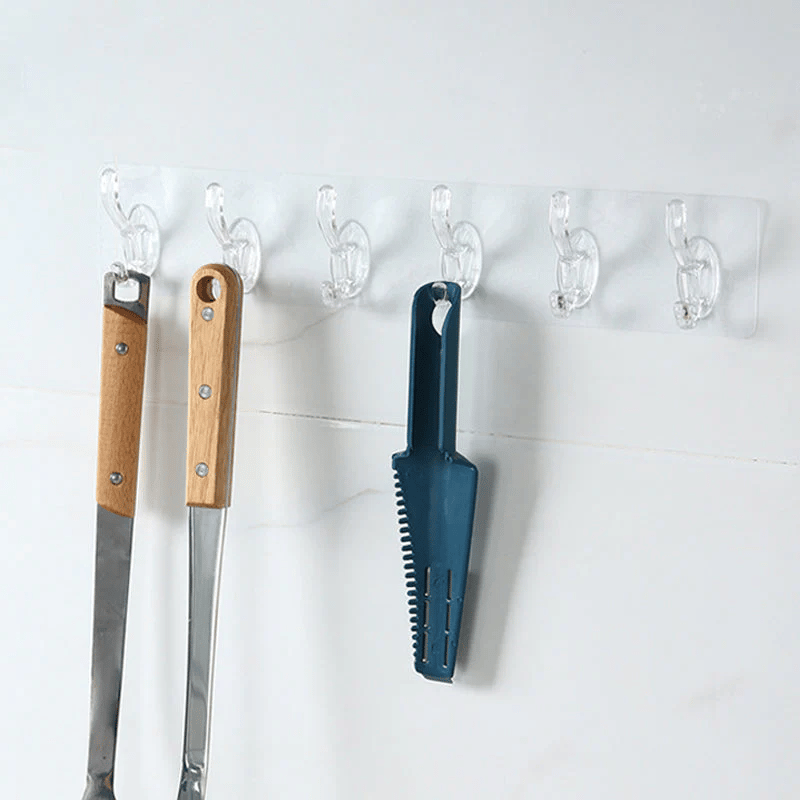 (🎉New Year Sale - 49% OFF) Multifunctional Transparent 6 Hooks ⚡