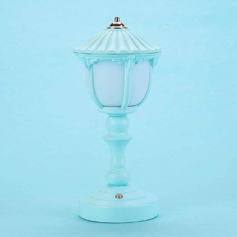 Retro Desk Night Light USB Charging Flicker Free Non-Glaring Illumination 3 Modes Table Lamp