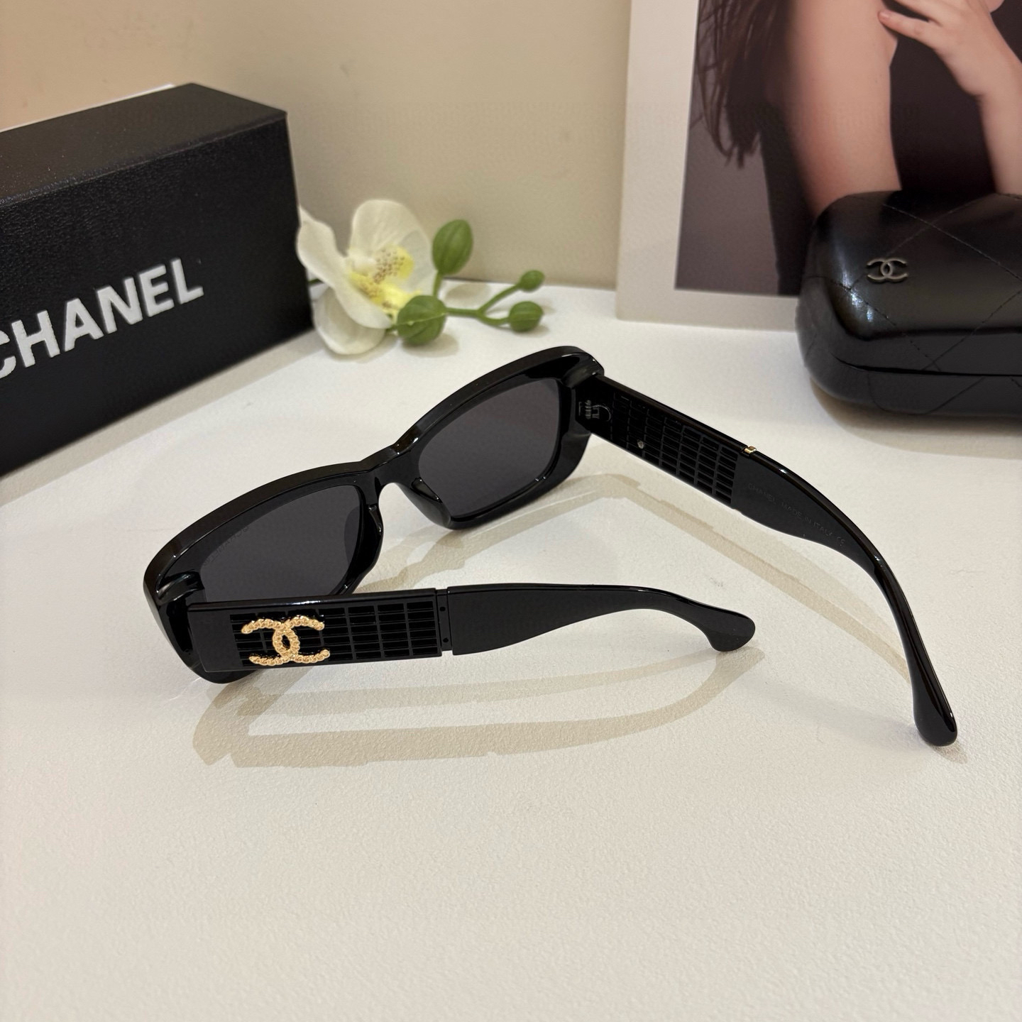 Chanel round frame sunglasses