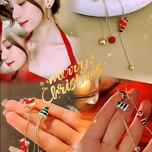 (🌲Early Christmas Sale- SAVE 50% OFF)Climbing Santa earrings-⏰BUY 3 GET 2 FREE TODAY!!