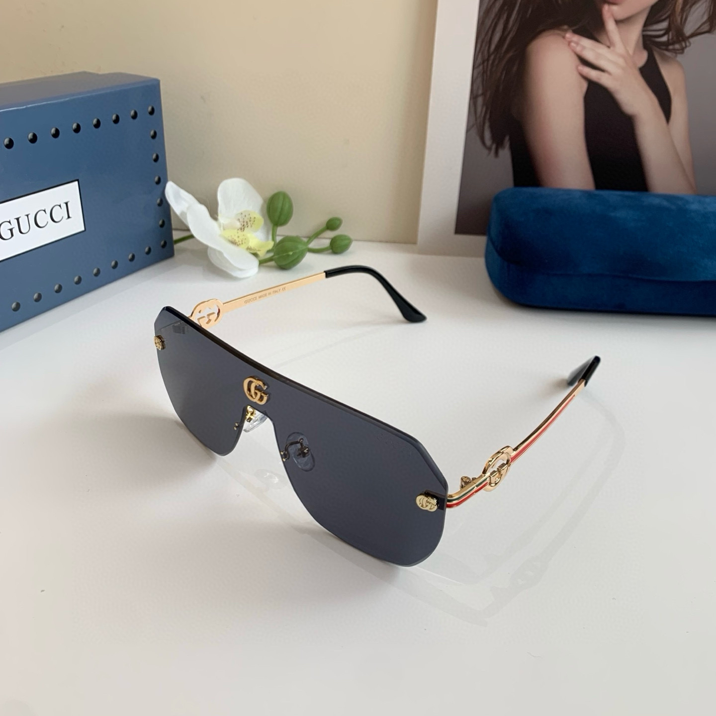Gucci rimless sunglasses