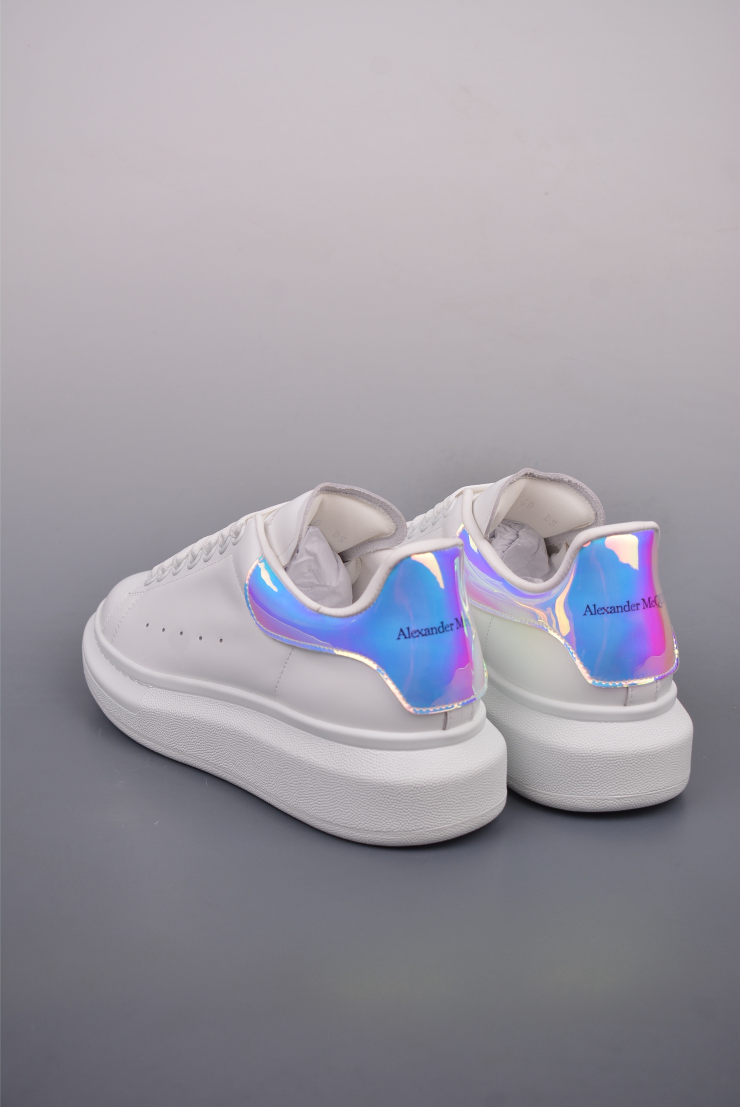 Alexander McQueen Oversized Sneakers Laser Rainbow Tail 462214 WHGP7 9378