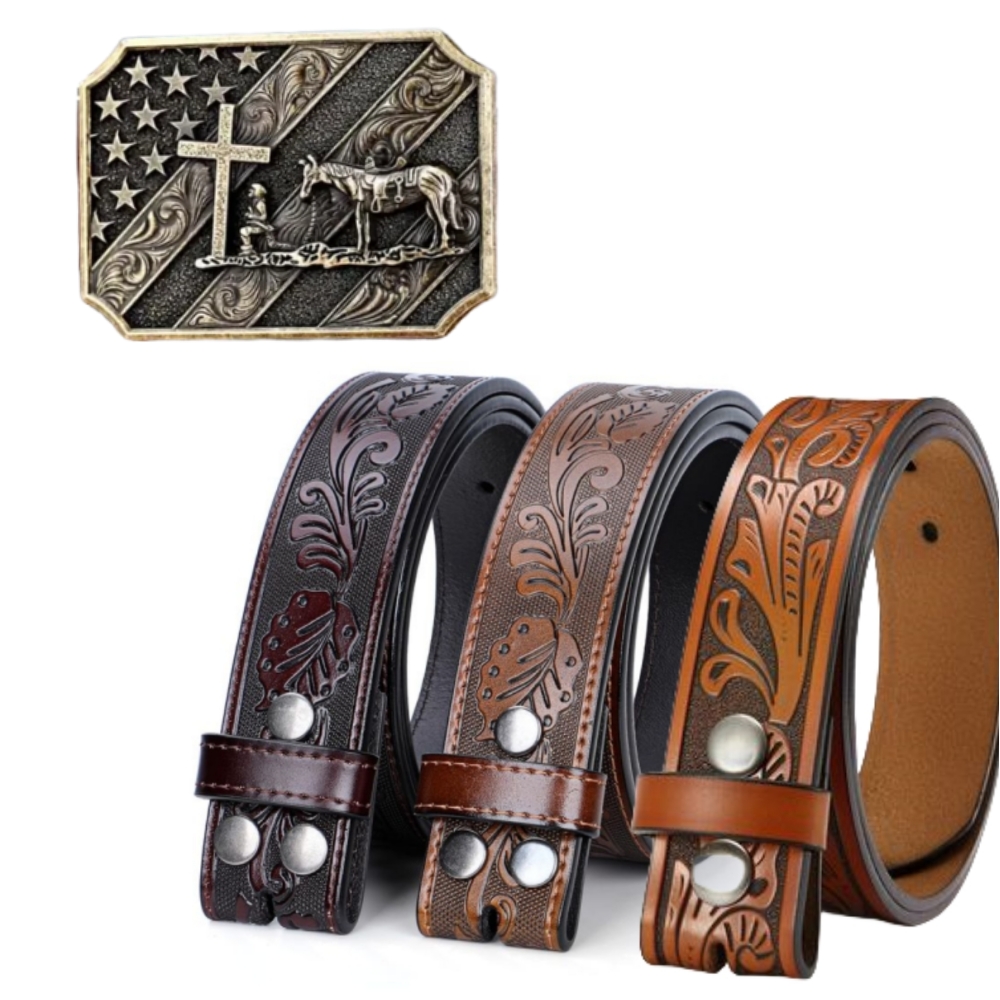 American Flag Belt With Knife (Free To Mix And Match)