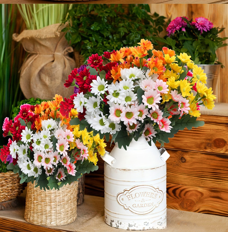 ⚡Flash Sale⚡ Artificial  FAUX MUMS for Fall  Decoration，Waterproof, UV-resistant