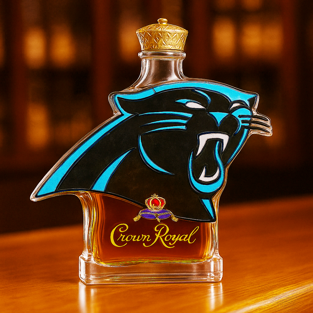Carolina Panthers Whiskey Bottle