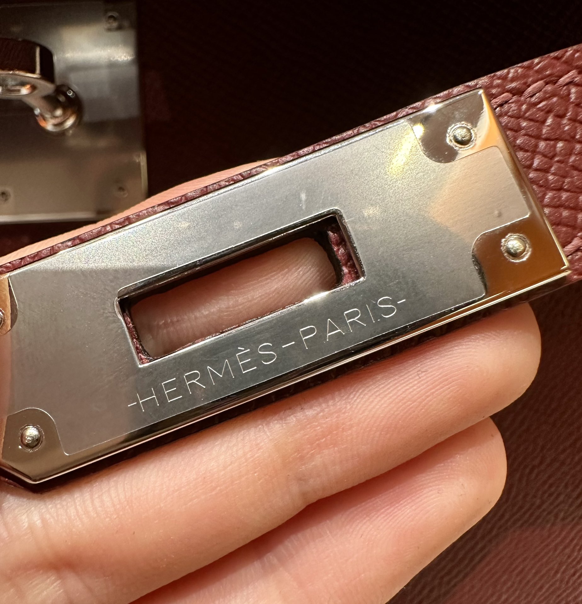 Hermès Kelly 55Rouge H (Handmade to order)