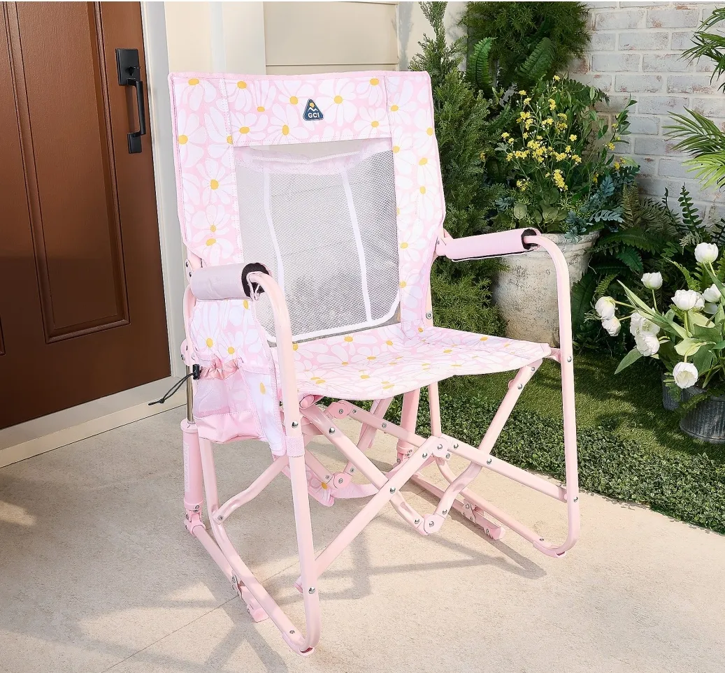 Soon to be sold out💝clearance-Buy 2 get 2 free,Buy 3 get 3 free💥GCI Outdoor Pack Away Portable Rocking Chair✅350-lb Weight Capacity