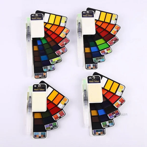 (🔥Last Day Promotion-SAVE 50% OFF)Portable Watercolor Kits--BUY 2 SETS GET 10% OFF & FREE SHIPPING