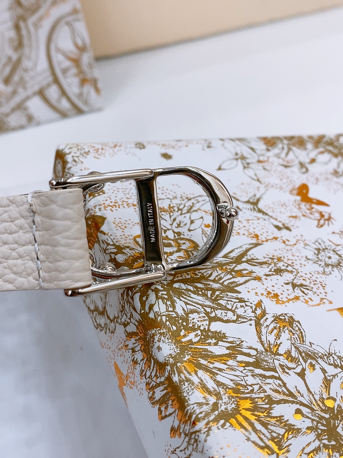 Dior Saddle Belt Cowhide Leather Belt 2.0CM Width