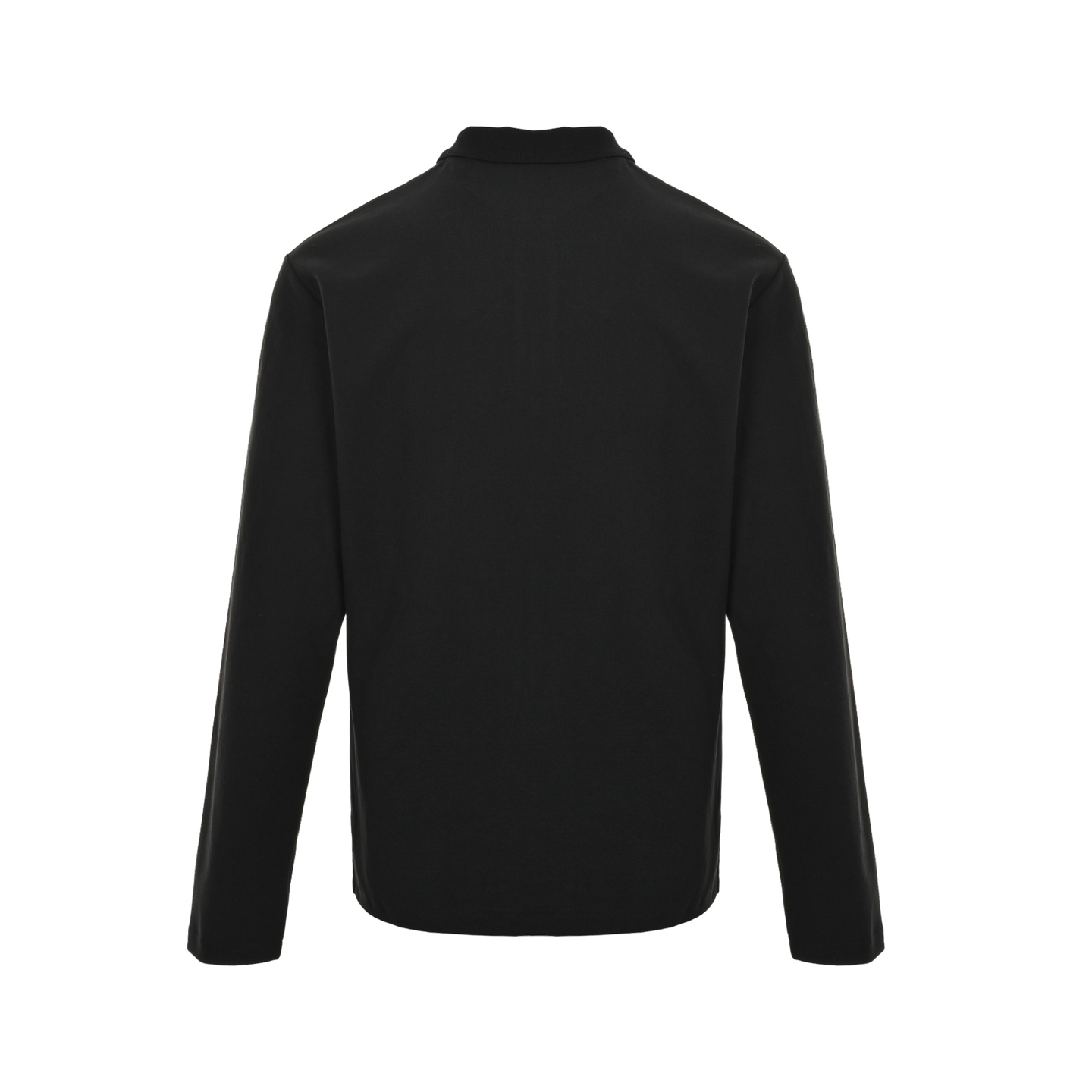 Prada 25ss triangle logo half-zip long-sleeved T-shirt