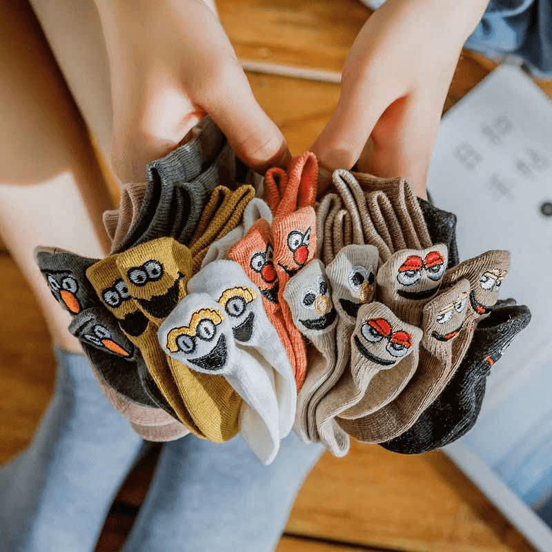 💥Mother's Day Early Sale--Embroidered Cartoon Women Socks--BUY 3 SETS GET 2 SETS FREE & FREE SHIPPING