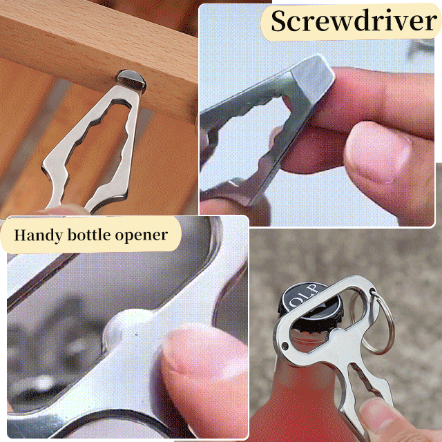 (🔥Last Day Promotion-SAVE 50% OFF)Stainless steel self-defense spiked multifunctional wrench-BUY 2 GET 1 FREE