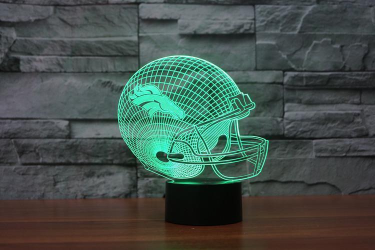 DENVER BRONCOS 3D LED LIGHT LAMP