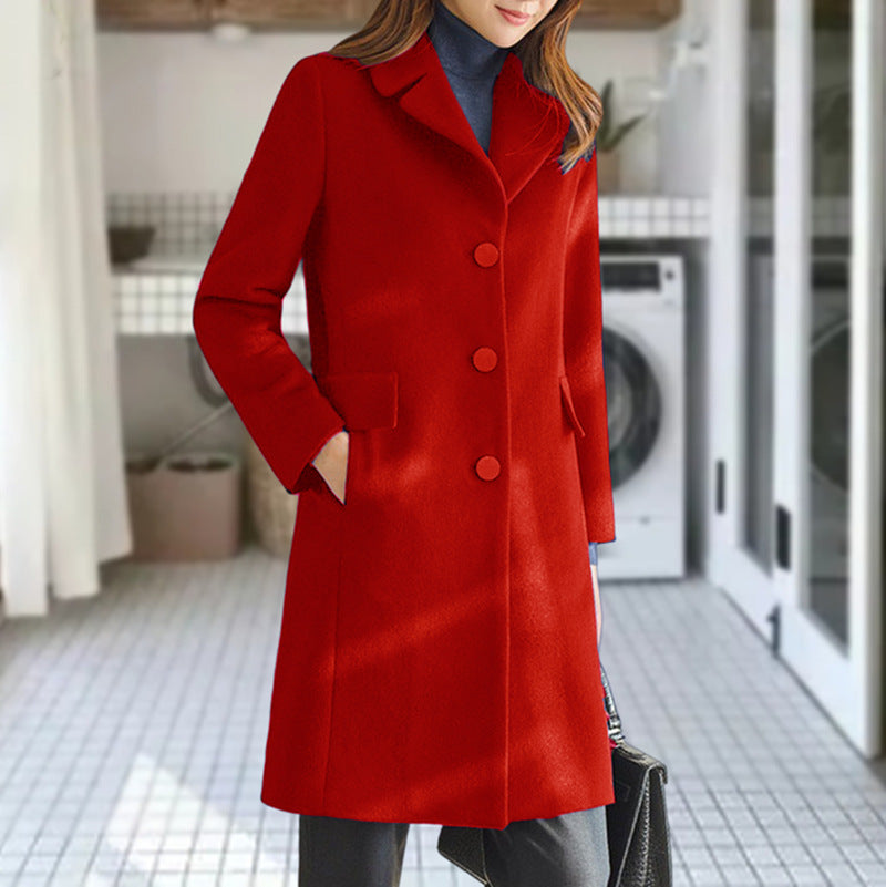 Multi-Color Multi-Size Woolen Coat for Women