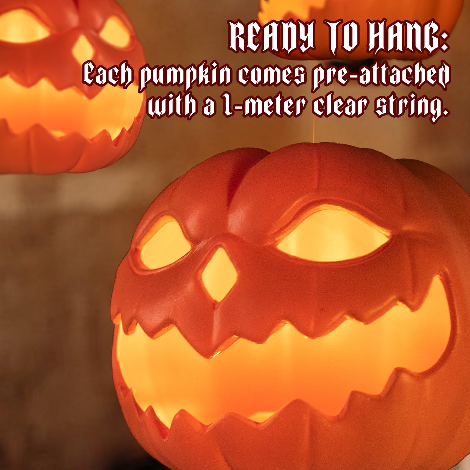 🔥ON SALE - 50% OFF🔥🎃 Flickering LED Floating Pumpkin Lantern with Remote Control